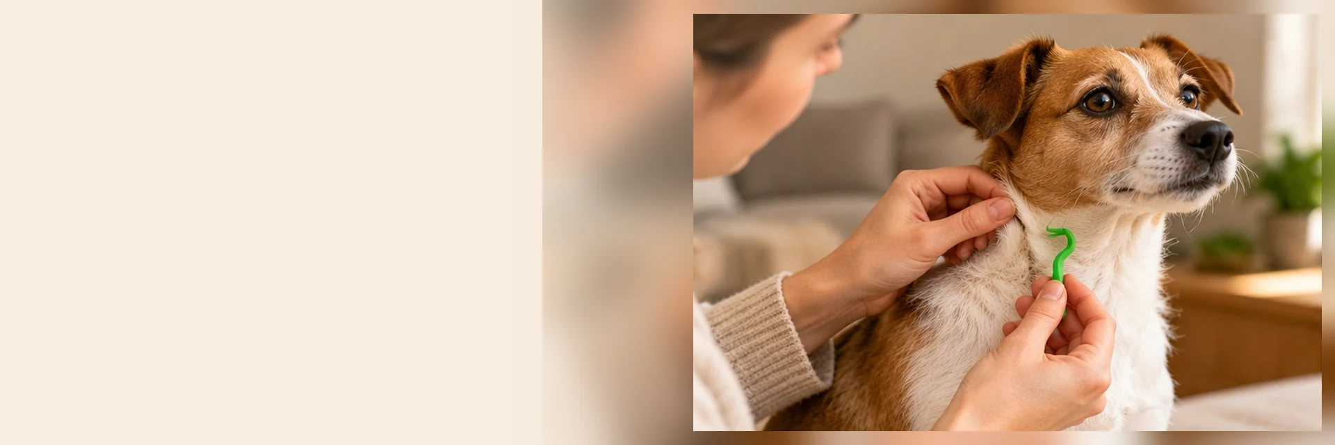 Illustrative dog-care photograph: Tick Remover Tools for Dogs: Compare Grip and Removal Method; verify actual product instructions