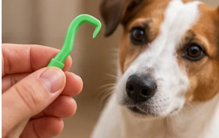 Illustrative dog-care photograph: Practice reading, not removing; verify actual product instructions