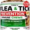 Flea and Tick Prevention for Dogs Chewables - 170 Treats - Natural Dog Flea and Tick Treatment Chewable - Flea and Tick Chews for Dogs - Soft Oral Flea Pills for Dogs - All Breeds & Ages - 1