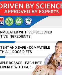 Natural Flea and Tick Prevention Chews for Dogs - Chewable Tablets for Dogs - All Breeds and Ages - Made in USA Flea and Tick Remover Supplement - Bacon - 120 Treats - 5