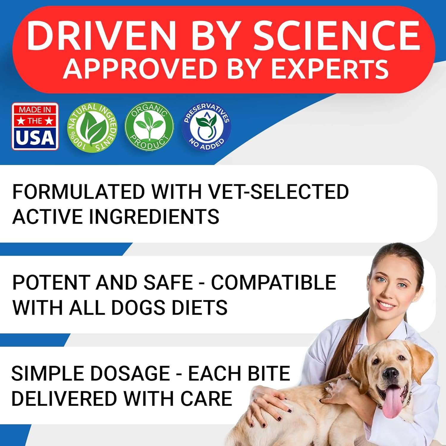 Natural Flea and Tick Prevention Chews for Dogs - Chewable Tablets for Dogs - All Breeds and Ages - Made in USA Flea and Tick Remover Supplement - Bacon - 120 Treats - 5