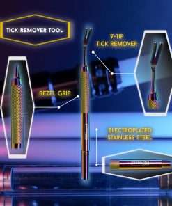 PrimeJedi 2-in-1 Tick Removal Tool Set, Tick Remover for Humans, for Dogs, for Cats, Angled Tweezer + Tick Removal Tool + Tube Case, Medical Tweezers for Removing Ticks, Tick Tweezers, Multicolored - 4