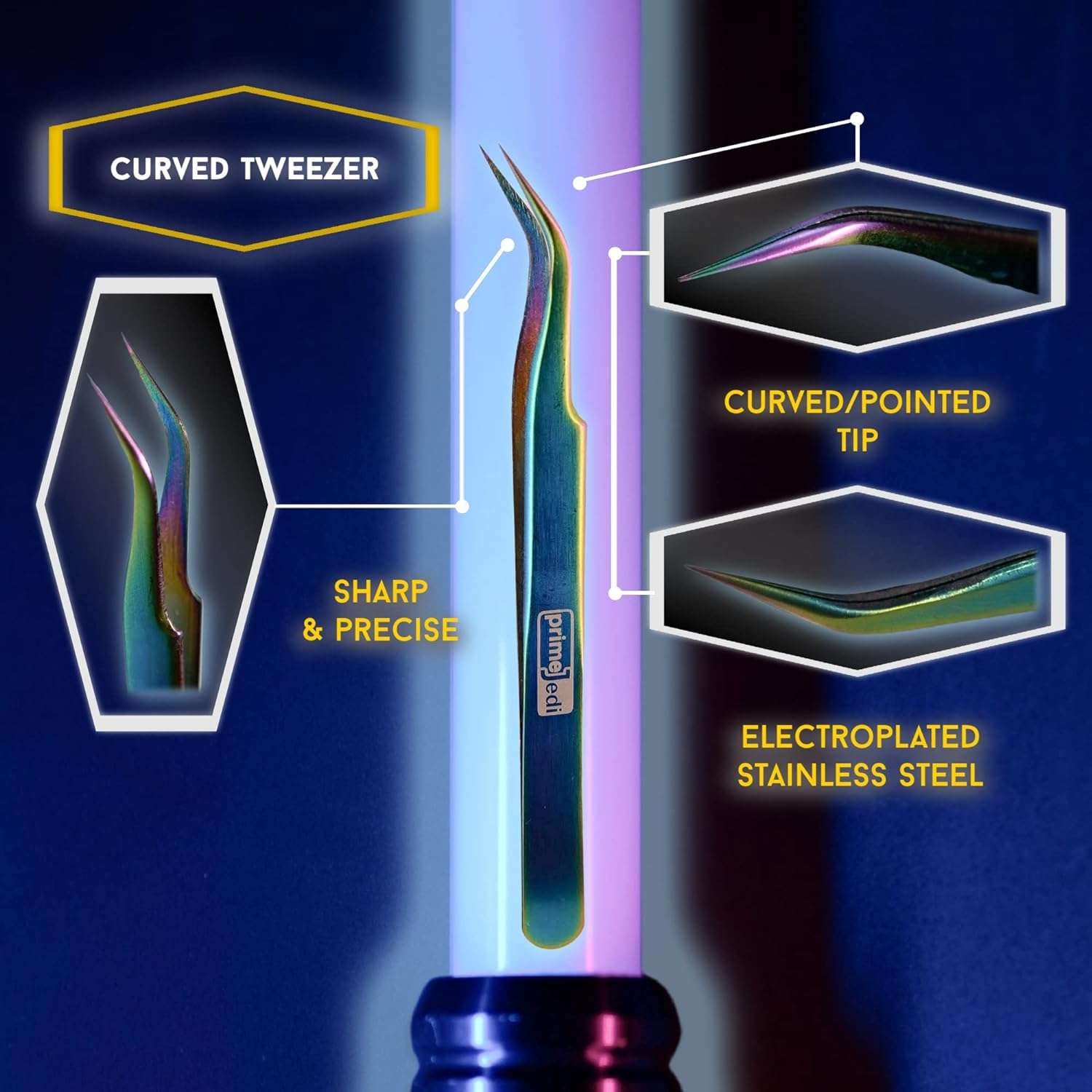 PrimeJedi 2-in-1 Tick Removal Tool Set, Tick Remover for Humans, for Dogs, for Cats, Angled Tweezer + Tick Removal Tool + Tube Case, Medical Tweezers for Removing Ticks, Tick Tweezers, Multicolored - 5