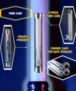 PrimeJedi 2-in-1 Tick Removal Tool Set, Tick Remover for Humans, for Dogs, for Cats, Angled Tweezer + Tick Removal Tool + Tube Case, Medical Tweezers for Removing Ticks, Tick Tweezers, Multicolored - 6