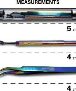 PrimeJedi 2-in-1 Tick Removal Tool Set, Tick Remover for Humans, for Dogs, for Cats, Angled Tweezer + Tick Removal Tool + Tube Case, Medical Tweezers for Removing Ticks, Tick Tweezers, Multicolored - 7