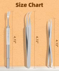 Rypet Tick Remover Tool Set - Stainless Steel Tick Remover Kit for Cats Dogs and Humans(Pack of 3) - 3