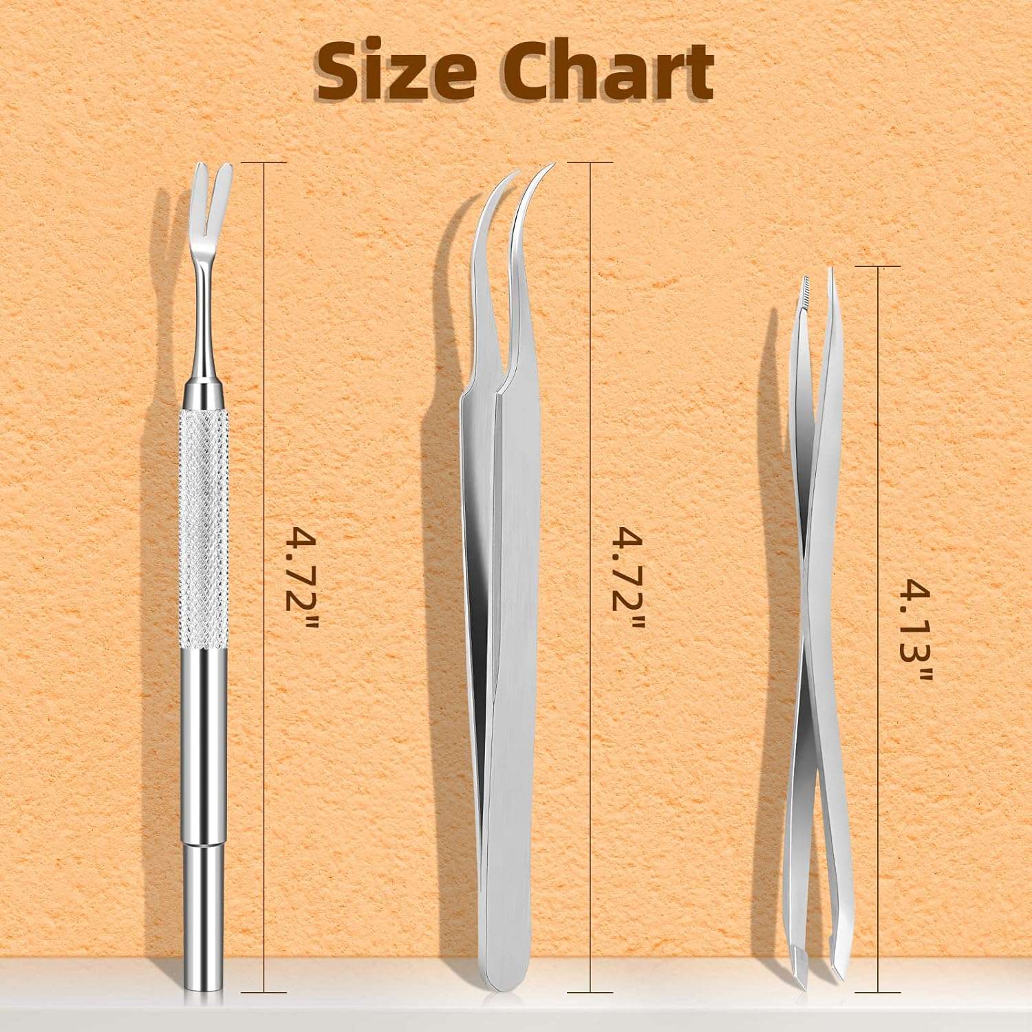 Rypet Tick Remover Tool Set - Stainless Steel Tick Remover Kit for Cats Dogs and Humans(Pack of 3) - 3