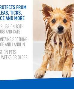 Adams Plus Pyrethrin Dip For Dogs and Cats - Kills and Repels Fleas, Ticks, Lice, Gnats, Mosquitoes and Flies - 4 Fl Oz - 4