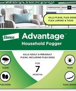Advantage Household Fogger - Kills Fleas & Ticks - Flea Fogger for Home - 2 oz. Canisters (Pack of 3) - 1
