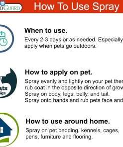 Pet Protector by Premo Guard 16 oz – 100% Effective Mite, Flea, Tick, & Mosquito Spray for Dogs, Cats, and Pets – Best Natural Protection for Control, Prevention, & Treatment - 4