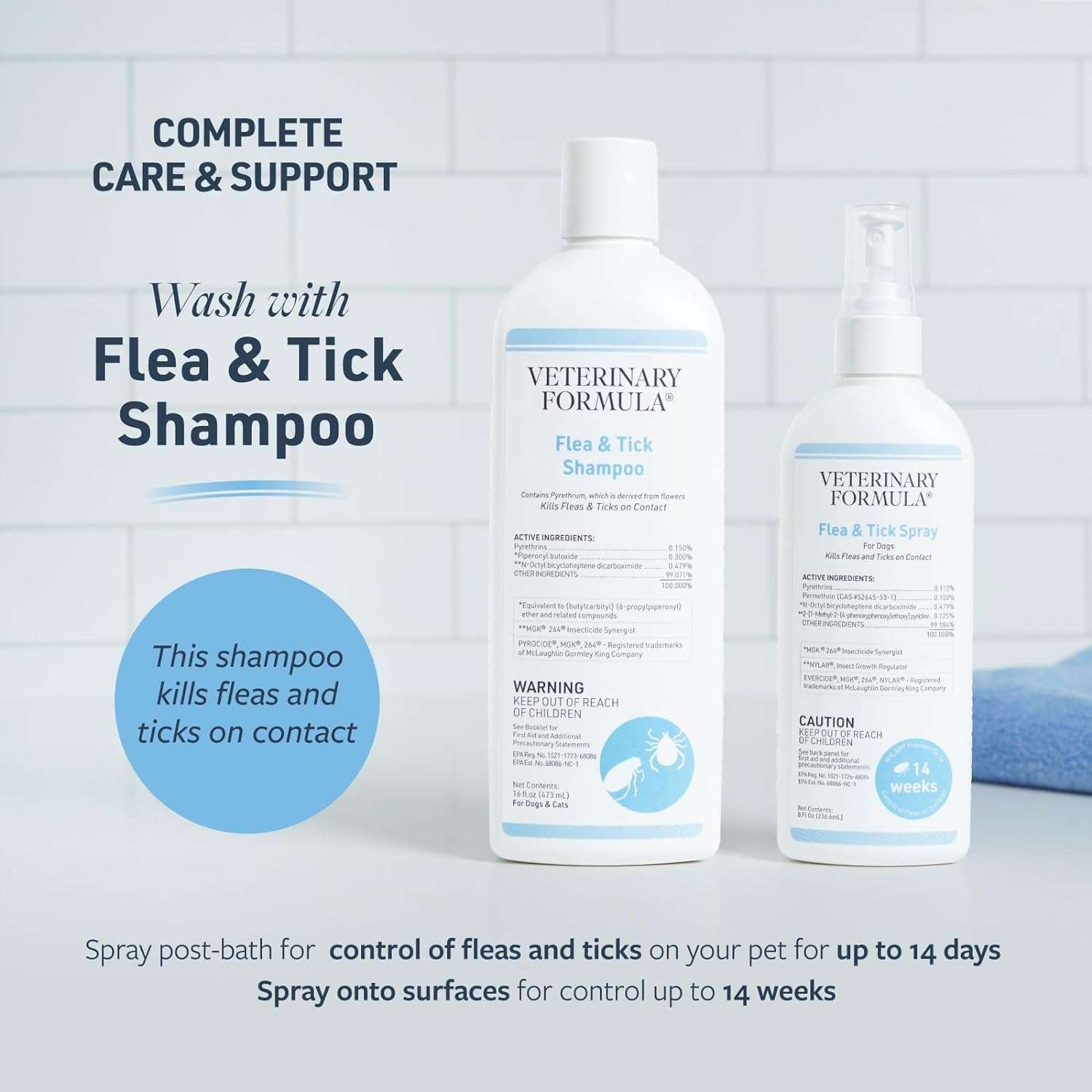 Veterinary Formula Flea and Tick Spray for Dogs, 8 oz – Easy-to-Use Dog Flea Spray, Kills on Contact, Prevents Egg & Larval Development for 14 weeks - 6