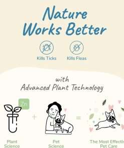 kin+kind Plant-Based Flea & Tick Spray for Dogs and Cats with Lemongrass - Essential for Flea & Tick Treatment - Flea Spray for Dogs and Cats - Pet Supplies 12 fl oz - 5