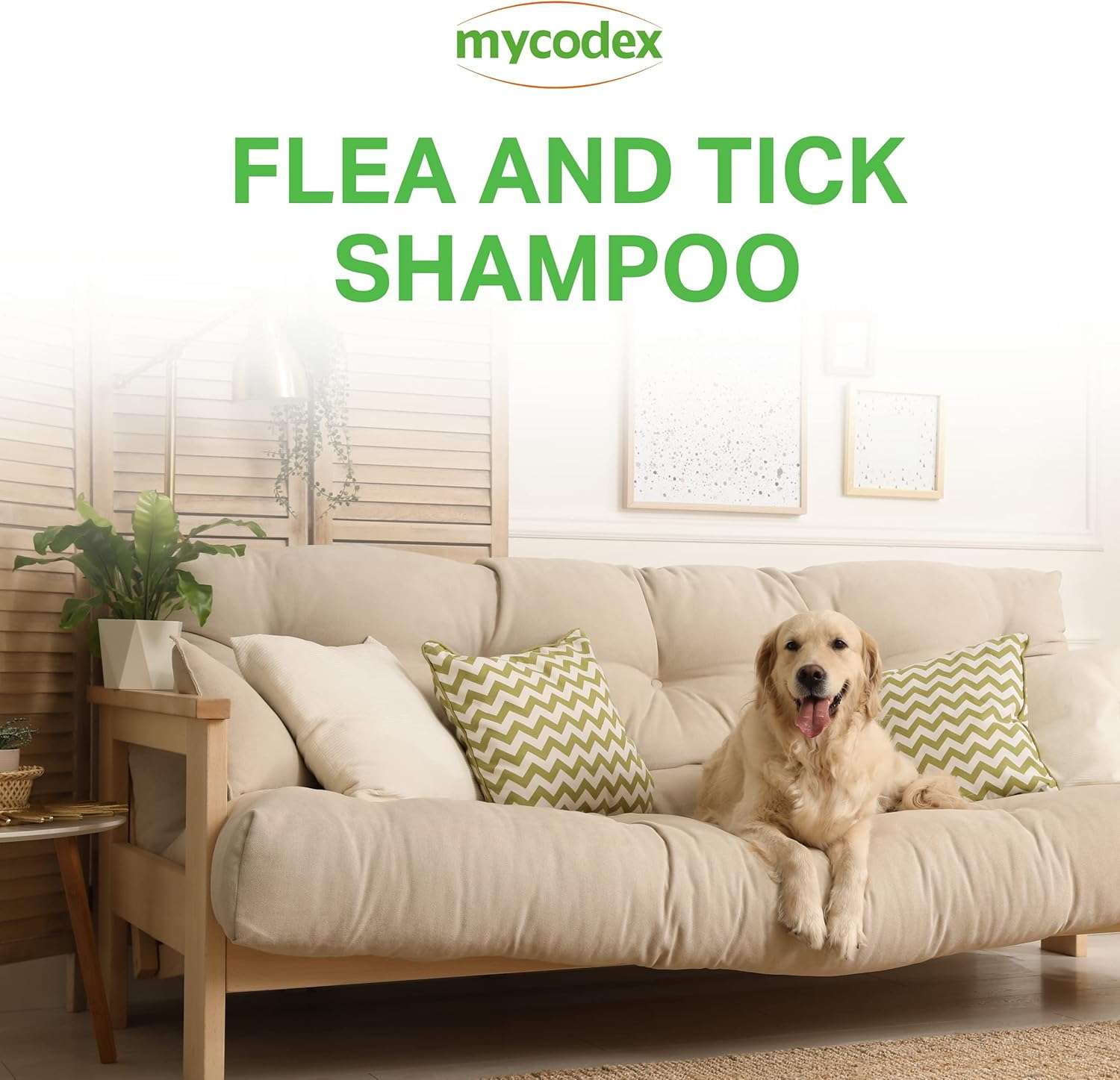 PRN Pharmacal Mycodex Flea and Tick Shampoo P3 - Sensitive Skin Shampoo for Dogs & Cats - with Oatmeal, Lanolin, & Aloe - Removes Dandruff, Dirt, & Scales While Killing Fleas, Ticks & Lice - 3