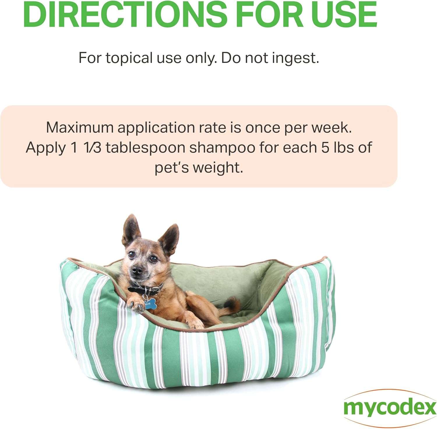 PRN Pharmacal Mycodex Flea and Tick Shampoo P3 - Sensitive Skin Shampoo for Dogs & Cats - with Oatmeal, Lanolin, & Aloe - Removes Dandruff, Dirt, & Scales While Killing Fleas, Ticks & Lice - 6