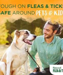 TropiClean Maximum Strength Natural Flea and Tick Dog Shampoo for Flea and Tick Prevention for Dogs - Made in the USA - 20 oz - 4