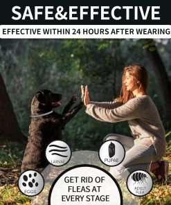 4 Pack Flea Collar for Dogs, Dog Flea and Tick Collar 32 Months Flea and Tick Treatment for Dog, Waterproof Adjustable Dog Flea and Tick Prevention Collar for Small Medium Large Dog Puppy - 3