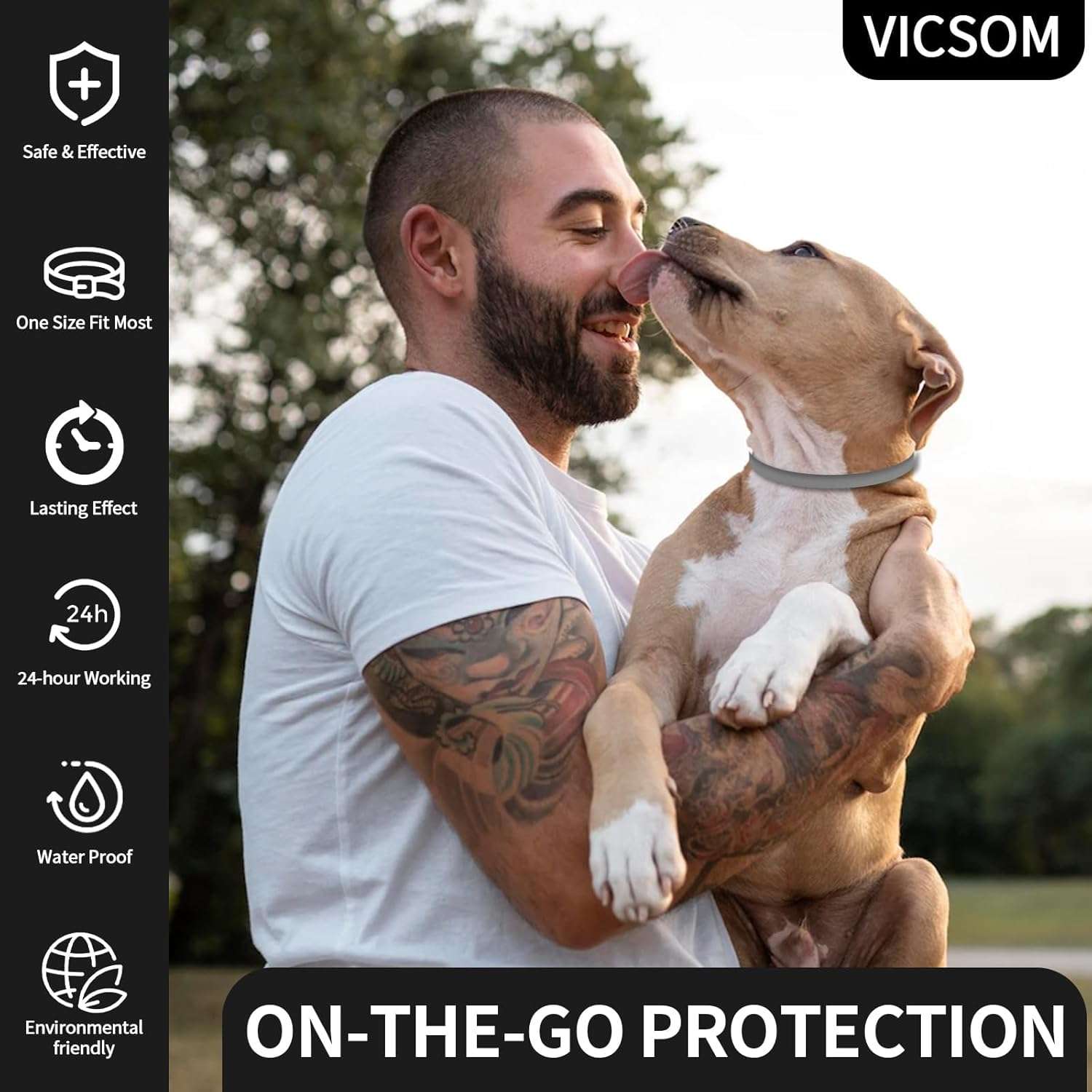 4 Pack Flea Collar for Dogs, Dog Flea and Tick Collar 32 Months Flea and Tick Treatment for Dog, Waterproof Adjustable Dog Flea and Tick Prevention Collar for Small Medium Large Dog Puppy - 6