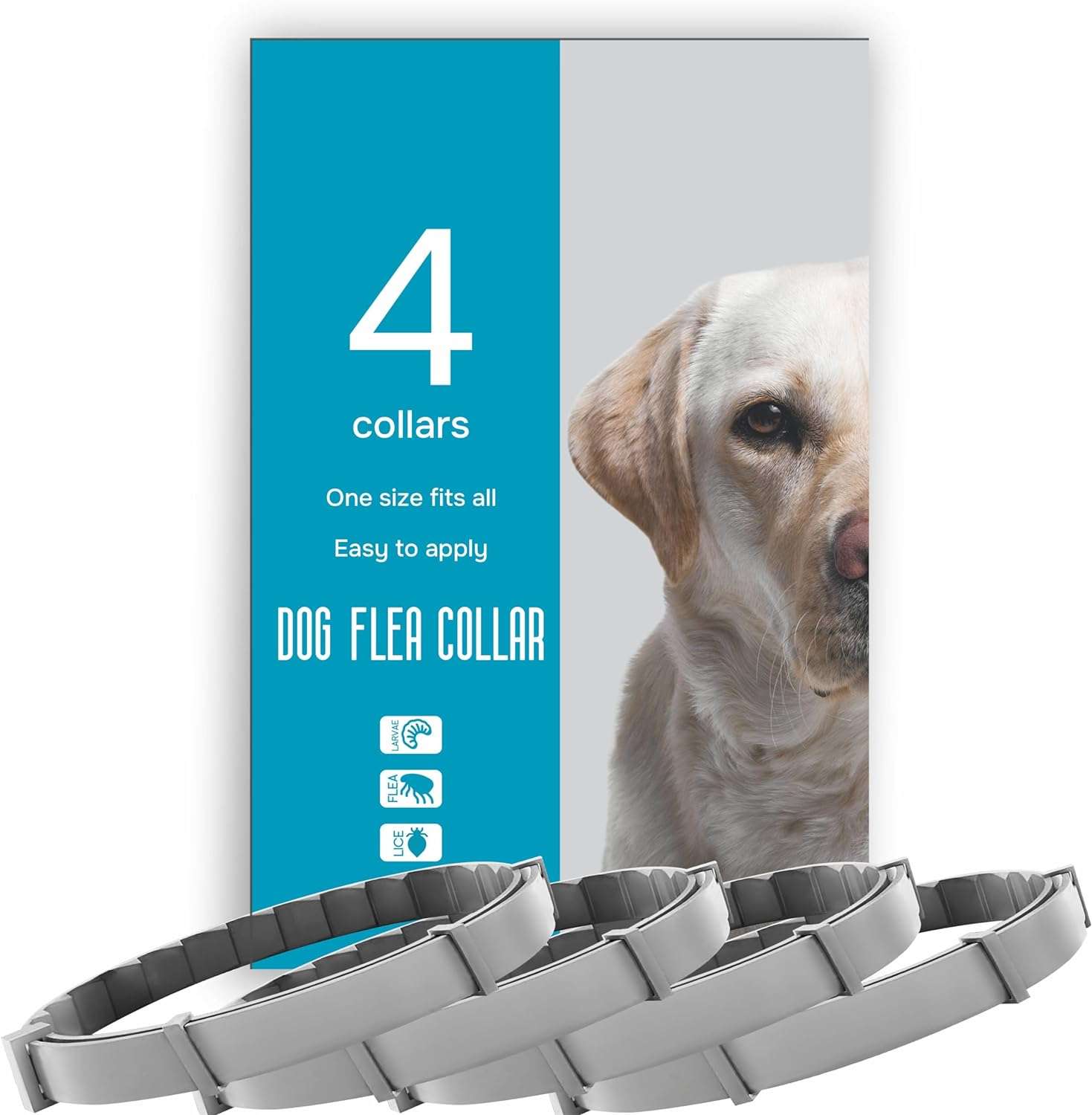 Flea and Tick Prevention for Dogs - Flea Collar - 4 Count - 1
