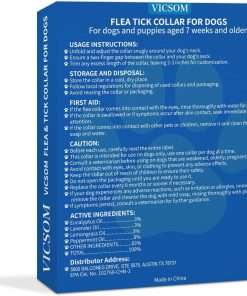 4 Pack Flea Collar for Dogs, Dog Flea and Tick Collar 8 Months Prevention Dog Flea and Tick Treatment, Waterproof Adjustable Dog Flea Collar, Natural Anti Tick and Flea Collar for Dogs, Purple - 8