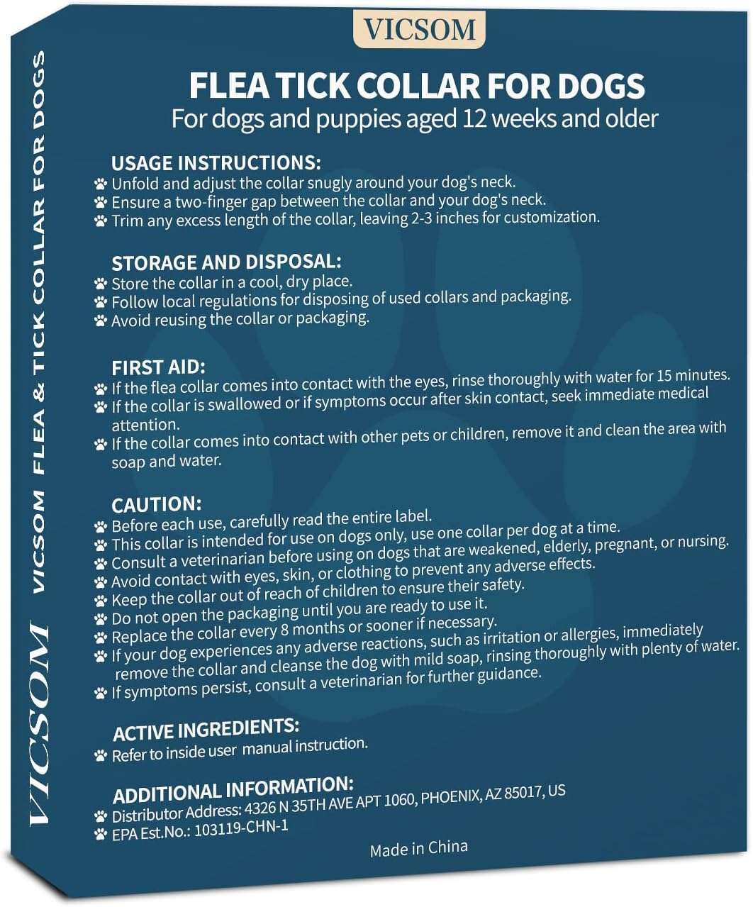 Flea Collar for Dogs, 4 Pack Dog Flea and Tick Collar 32 Months Flea and Tick Treatment Collar for Dog, Waterproof Adjustable Dog Flea and Tick Prevention for Small Medium Large Dog Puppy, Black - 8