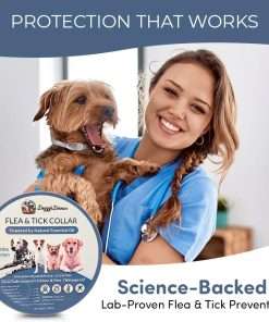 Flea and Tick Collar for Dogs and Cats- Lasts Up to 8-Months Using Natural Plant-Based Oils - Safe for Pets, People and The Environment - 2-Pack Flea Collar for Dogs and Cats - 3