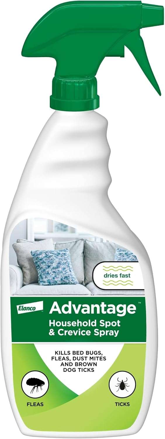 Advantage Household Spot & Crevice Spray - Kills Fleas & Ticks & Bedbugs - 24 oz. - 1