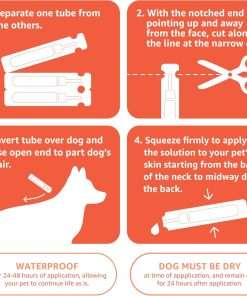 Amazon Basics Flea and Tick Topical Treatment for Small Dogs (5 -22 pounds), Unscented, 6 Count - 4