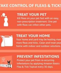 Amazon Basics Flea and Tick Topical Treatment for Small Dogs (5 -22 pounds), Unscented, 6 Count - 5