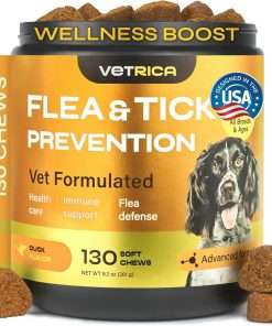 Flea and Tick Prevention for Dogs - Dog Flea Treatment Chews - Immune Support Flea and Tick Chewables for Dogs - Dog Flea & Tick Control Supplement - All Breeds & Ages - 1