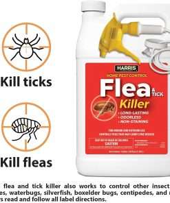 Harris Flea and Tick Killer, Liquid Spray with Odorless and Non-Staining Extended Residual Kill Formula (Gallon) - 4