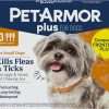 PetArmor Plus Flea and Tick Prevention for Dogs, Dog Flea and Tick Treatment, 3 Doses, Waterproof Topical, Fast Acting, Small Dogs - 1