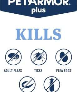 PetArmor Plus Flea and Tick Prevention for Dogs, Dog Flea and Tick Treatment, 3 Doses, Waterproof Topical, Fast Acting, Small Dogs - 3