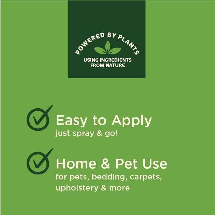 SimpleSource® Flea & Tick Home & Pet Spray, Powered by Plants, Kills Fleas, Flea Eggs, Flea Larvae, & Ticks, Kills & Repels Mosquitos, 32oz Bottle - 7