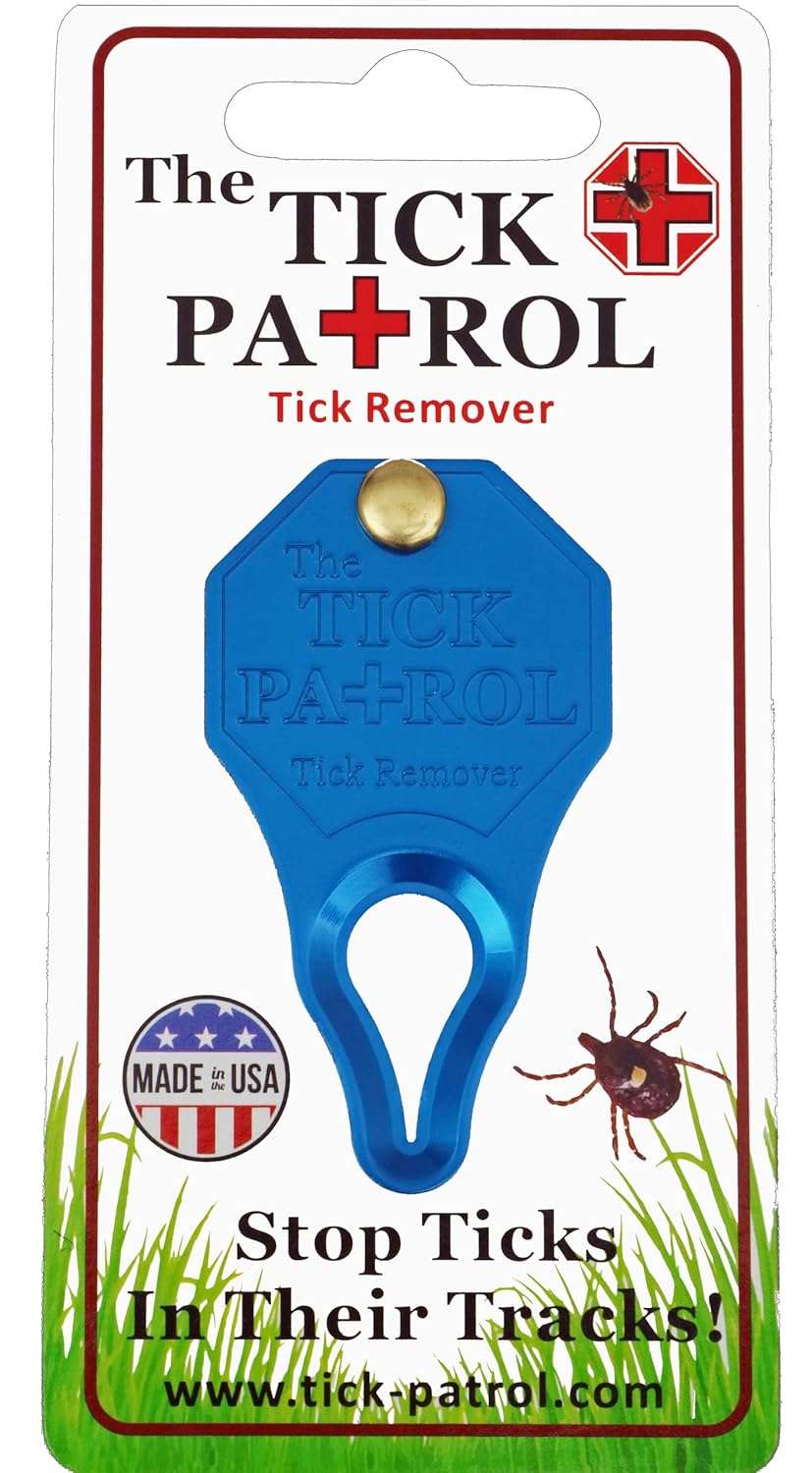 The Tick Patrol Tick Remover Tool - for People & Pets - Stop Ticks in Their Tracks! (Assorted Colors) - 1
