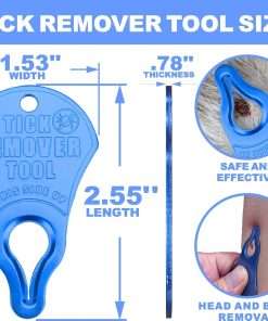Tick Remover Tool 3 Pack, Suitable for Pets, Animals, and Humans, Portable Outdoor Living Essential Tick Remover Tools, Quick and Safe, and Reliable. - 3