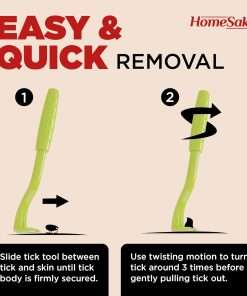 Tick Remover Tool for Dogs, Cats & Humans - 1 Packs of 3 - Pain Free Tick Removal Twister Tweezers - Dog Tick Removal Tool - Tick Puller Removes Head & Body - 4