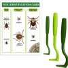 Tick Remover Value 3 Pack - Tick Remover Tools + Tick Identification Card - for Humans, Dogs & Cats (1 Set) - 1