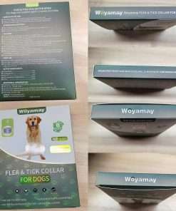 4 Pack Flea Collar for Dogs, 32 Months Flea and Tick Prevention for Dogs, Dog Flea and Tick Treatment, Adjustable Dog Flea and Tick Collar for All Breeds and Size, Black - 9