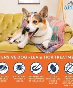 Apex Plus Flea and Tick Prevention for Dogs - Small (5-22 lbs) - 3-Month Supply - Dog Flea and Tick Treatment - 24-Hour Activation, Waterproof, 30-Day Protection - 2