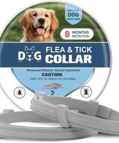 Flea Collar Dogs, Tick Collars for Dogs, Flea and Ticks Collar for Dog, Adjustable, Suitable of Dog, 8 Months Protection, Naturally, Effectively-2P - 1