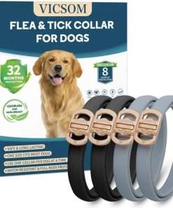 Flea and Tick Collar for Dogs 4 Pack, 32 Months Prevention, Waterproof, Adjustable for Small Medium Large Dogs Puppies - 1