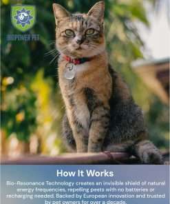 Natural Flea & Tick Repellent Collar Tag for Dogs & Cats – BioPower Pet Shield – Safe for Pets When Used as Directed – Lasts 1 Full Year - Regular Tag - 4