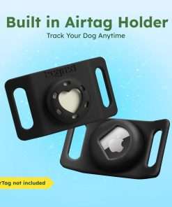 BugMD Paw Guardian Flea and Tick Prevention Pendant for Dogs & Cats with AirTag Holder - Plant-Powered Flea & Tick Control for Dog Collars & Cat Harnesses - Cat and Dog Tag with Air Tag Holder - 7