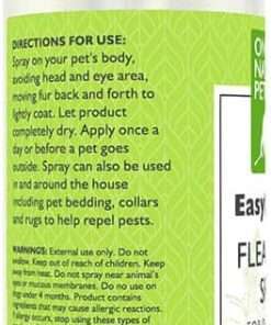 Only Natural Pet EasyDefense Flea and Tick Spray for Dogs and Cats - Natural Active Ingredients Geraniol and Peppermint Oil to Naturally Repel Fleas & Ticks - 8.5 oz Bottle - 6