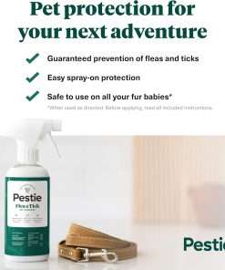 Pestie Flea & Tick Treatment for Pets, Plant-Powered Spray, Repels and Kills Fleas, Ticks and Mosquitos, Safe for Cats and Dogs, Easy Spray-On, Featuring Cedarwood, Peppermint, Thyme, and Rosemary - 3