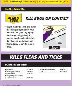 Raid Flea Killer, Kills Fleas, Crickets, Roaches, Silverfish and Ticks, Use in Your Home or on Your Dog (1 Pound (Pack of 6)) - 2