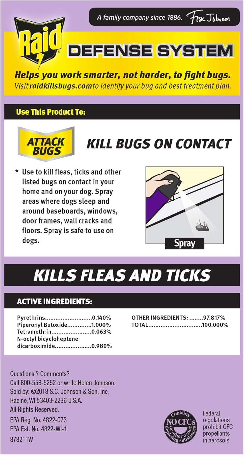 Raid Flea Killer, Kills Fleas, Crickets, Roaches, Silverfish and Ticks, Use in Your Home or on Your Dog (1 Pound (Pack of 6)) - 2