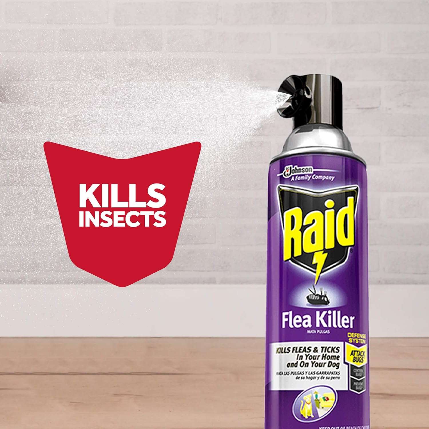 Raid Flea Killer, Kills Fleas, Crickets, Roaches, Silverfish and Ticks, Use in Your Home or on Your Dog (1 Pound (Pack of 6)) - 4