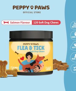 Flea & Tick Support Dog Chews – 120 Soft Bites - Boosts Immunity - Non-GMO - Soy-Free - Dog-Friendly Formula - 2