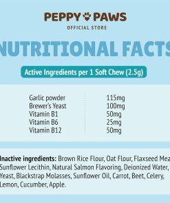 Flea & Tick Support Dog Chews – 120 Soft Bites - Boosts Immunity - Non-GMO - Soy-Free - Dog-Friendly Formula - 5